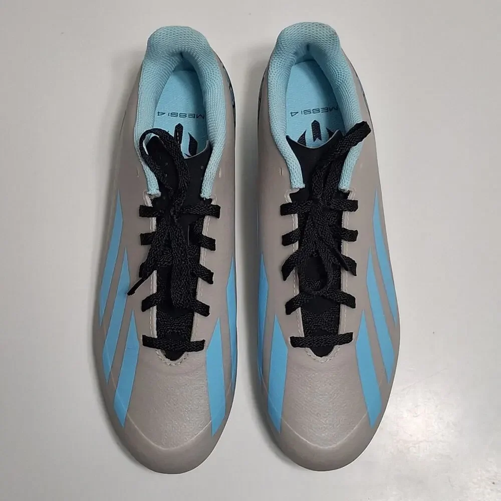 Adidas X Crazyfast Messi.3 FG Soccer Cleats Silver/Blue IE4078 Men’s Size 7 1/2